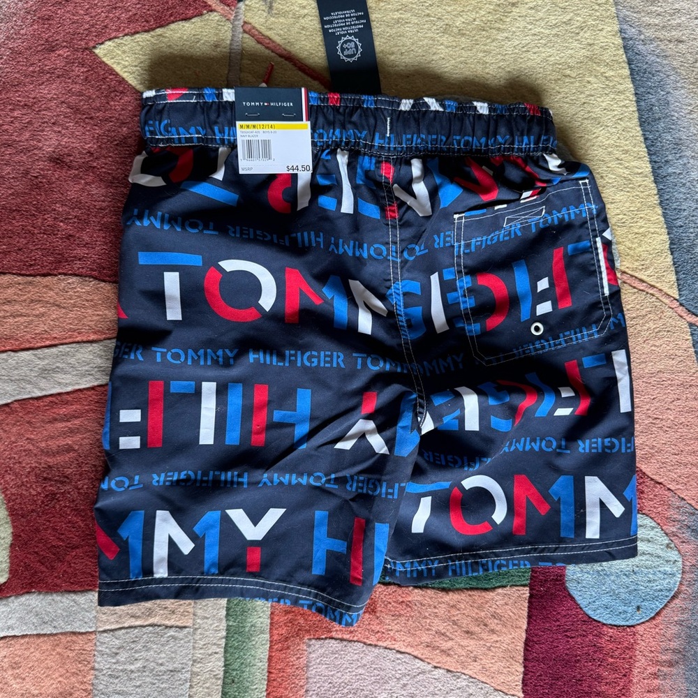 NWT Tommy Hilfiger boys swim trunks - size 12-14 - Picture 4 of 4